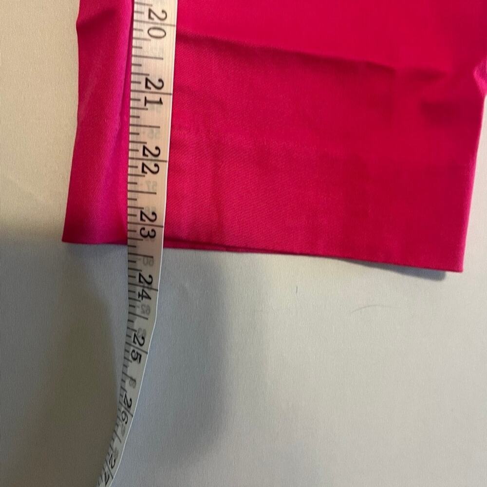 Ann Taylor Petite Curvy Fit Bright Pink Ankle Pants 8P - Picture 4 of 9